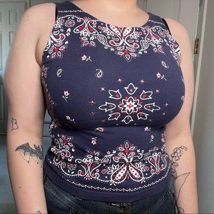 Energie Vintage Bandana Tank Y2K